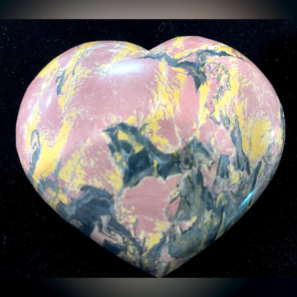 Rhodolite Heart